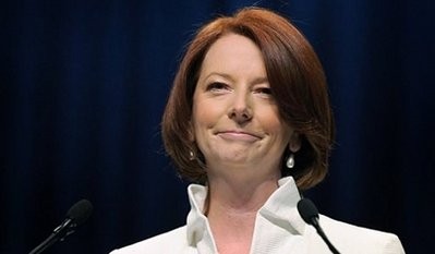 Australian Prime Minister Julia Gillard speaks to her supporters at a national elections event in Melbourne Australian Prime Minister Julia Gillard speaks to her supporters at a national elections event in Melbourne