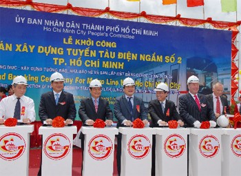 Second metro route breaks ground in HCMC ảnh 1 Second metro route breaks ground in HCMC ảnh 1