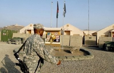 (AFP file) A US soldier is seen walking through the compound at Forward Operating Base Salerno on the ouskirts of Khost. (AFP file) A US soldier is seen walking through the compound at Forward Operating Base Salerno on the ouskirts of Khost.
