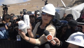 The person in charge of the new food rations to be delivered to the miners still trapped in the San Jose Mine on September 1, 2010. AFP The person in charge of the new food rations to be delivered to the miners still trapped in the San Jose Mine on September 1, 2010. AFP