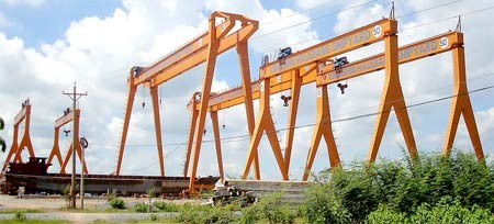 Hau Giang Shipyard under construction (Photo: SGGP) Hau Giang Shipyard under construction (Photo: SGGP)