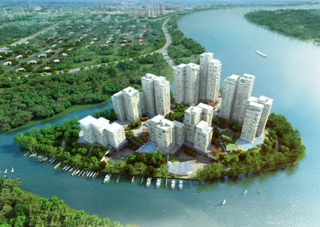 Diamond island project of Binh Thien An company in city's district 2 was advertised in US dollars. Diamond island project of Binh Thien An company in city's district 2 was advertised in US dollars.