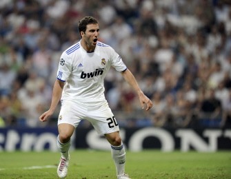 Gonzalo Higuain celebrates after scoring. AFP Gonzalo Higuain celebrates after scoring. AFP