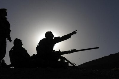 Australian soldiers fix their target prior to practice firing at their forward operating base (FOB) in southern Uruzgan province in January Australian soldiers fix their target prior to practice firing at their forward operating base (FOB) in southern Uruzgan province in January