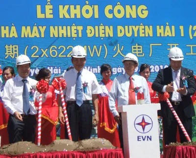 Khởi công xây dựng nhà máy nhiệt điện Duyên Hải 1