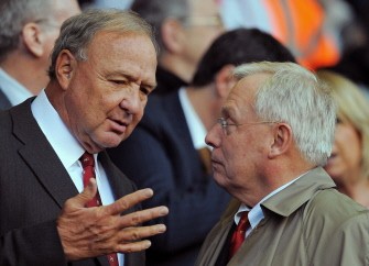 A file photo taken on on September 22, 2010, shows Liverpool's Commercial Director Ian Ayres (L) and Liverpool Chief Executive Christian Purslow in the Director's Box ahead of the team's League Cup football match against Northampton Town at Anfield in Liverpool. AFP A file photo taken on on September 22, 2010, shows Liverpool's Commercial Director Ian Ayres (L) and Liverpool Chief Executive Christian Purslow in the Director's Box ahead of the team's League Cup football match against Northampton Town at Anfield in Liverpool. AFP