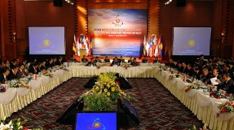 This general view shows the opening ceremony of the ASEAN (Association of Southeast Asian Nations) defense ministers' meeting in Hanoi on October 11, 2010. US Defence Secretary Robert Gates was due to hold talks with Chinese Defence Minister Liang Guanglie on sidelines of an ASEAN conference. AFP This general view shows the opening ceremony of the ASEAN (Association of Southeast Asian Nations) defense ministers' meeting in Hanoi on October 11, 2010. US Defence Secretary Robert Gates was due to hold talks with Chinese Defence Minister Liang Guanglie on sidelines of an ASEAN conference. AFP