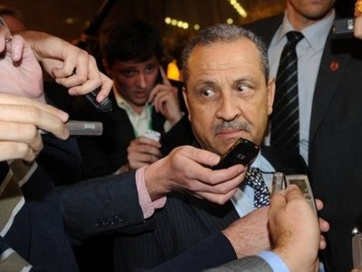 Libyan Oil Minister and chairman of Libya's National Oil Corporation (NOC) Shukri Ghanem talks to reporters as he arrives in Vienna. AFP Libyan Oil Minister and chairman of Libya's National Oil Corporation (NOC) Shukri Ghanem talks to reporters as he arrives in Vienna. AFP