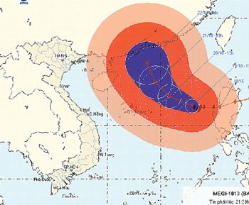 Storm Megi direction forecast Storm Megi direction forecast
