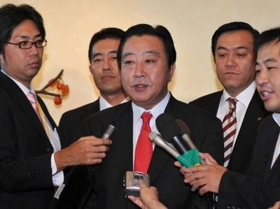 Japanese Finance Minister Yoshihiko Noda (C) speaks during a media briefing at a hotel before the G20 Finance Ministers and Central Bank Governors meeting in Gyeongju on October 22, 2010 Japanese Finance Minister Yoshihiko Noda (C) speaks during a media briefing at a hotel before the G20 Finance Ministers and Central Bank Governors meeting in Gyeongju on October 22, 2010