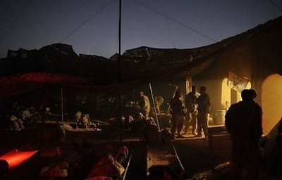 US Army soldiers arrive at a military camp after patrolling in Siah Choy village in Zari district of Kandahar province, Afghanistan. US Army soldiers arrive at a military camp after patrolling in Siah Choy village in Zari district of Kandahar province, Afghanistan.