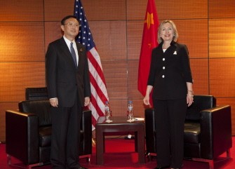 US Secretary of State Hillary Clinton meets Chinese Foreign Minister Yang Jiechi during the ASEAN Summit in Hanoi on October 30, 2010. AFP US Secretary of State Hillary Clinton meets Chinese Foreign Minister Yang Jiechi during the ASEAN Summit in Hanoi on October 30, 2010. AFP