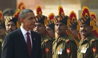 US President Barack Obama inspects a guard of honour during a welcoming ceremony at the Presidential palace in New Dehli on November 8, 2010. AFP US President Barack Obama inspects a guard of honour during a welcoming ceremony at the Presidential palace in New Dehli on November 8, 2010. AFP