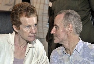 British couple Rachel and Paul Chandler are seen at the Presidential palace in Mogadishu after their release by Somali pirates following more than a year in captivity. British couple Rachel and Paul Chandler are seen at the Presidential palace in Mogadishu after their release by Somali pirates following more than a year in captivity.