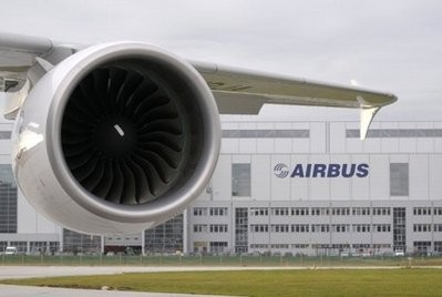 View showing an Airbus A380 engine at the plane-maker's plant in Hamburg View showing an Airbus A380 engine at the plane-maker's plant in Hamburg