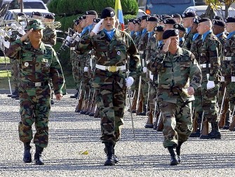 AFP files - This file photo taken on November 7, 2005 shows US General Leon J. LaPorte (R), then-commander of the United States Forces Korea, and his South Korean counterpart Lee Hee-Won (L) inspecting an honour guard during a ceremony marking the 27th anniversary of the Combined Forces Command at US military headquarters at Yongsan in Seoul. AFP AFP files - This file photo taken on November 7, 2005 shows US General Leon J. LaPorte (R), then-commander of the United States Forces Korea, and his South Korean counterpart Lee Hee-Won (L) inspecting an honour guard during a ceremony marking the 27th anniversary of the Combined Forces Command at US military headquarters at Yongsan in Seoul. AFP