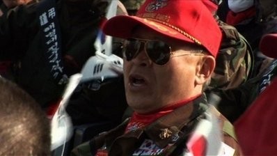 About 1,000 South Korean military veterans rallied in Seoul recently, burning North Korea's national flag and portraits of its leaders and vowing revenge for the regime's shelling of a frontline island About 1,000 South Korean military veterans rallied in Seoul recently, burning North Korea's national flag and portraits of its leaders and vowing revenge for the regime's shelling of a frontline island
