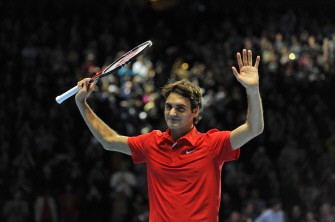 Roger Federer waves to the crowd after beating Spain's Rafael Nadal (not pictured) on the last day of the ATP World Tour Finals, at the O2, in south-east London on November 28, 2010. AFP Roger Federer waves to the crowd after beating Spain's Rafael Nadal (not pictured) on the last day of the ATP World Tour Finals, at the O2, in south-east London on November 28, 2010. AFP