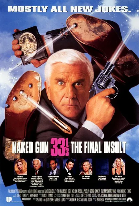 Leslie Nielsen trong Poster phim Naked Gun Leslie Nielsen trong Poster phim Naked Gun