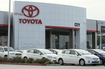 Brand new Toyota Prius hybrids sit on the sales lot at City Toyota on November 30, 2010 in Daly City, California. AFP Brand new Toyota Prius hybrids sit on the sales lot at City Toyota on November 30, 2010 in Daly City, California. AFP