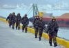 South Korean marines patrol on the South Korea-controlled island of Yeonpyeong South Korean marines patrol on the South Korea-controlled island of Yeonpyeong