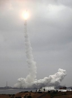A Japanese rocket takes off carrying satellites at the Tanegashima Space Center in Kagoshima prefecture in the south of the country A Japanese rocket takes off carrying satellites at the Tanegashima Space Center in Kagoshima prefecture in the south of the country