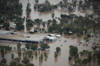An aerial photo shows the flooded Depot Hill area south of the flood disaster area of Rockhamption on January 6, 2011. AFP An aerial photo shows the flooded Depot Hill area south of the flood disaster area of Rockhamption on January 6, 2011. AFP
