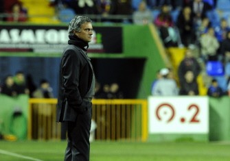 Real Madrid Jose Mourinho looks on during the King's Cup match Levante UD vs Real Madrid on January 6, 2011. AFP Real Madrid Jose Mourinho looks on during the King's Cup match Levante UD vs Real Madrid on January 6, 2011. AFP