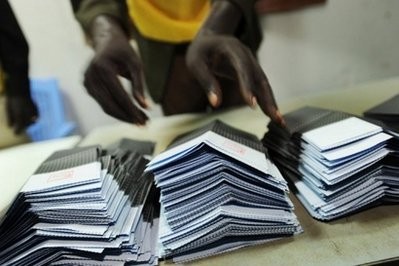 A UN Mission in Sudan photo shows ballots being sorted and counted by a polling station worker in the Sudanese region of Northern Bahr El-Ghazal. A UN Mission in Sudan photo shows ballots being sorted and counted by a polling station worker in the Sudanese region of Northern Bahr El-Ghazal.