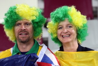Australian fans wait for the start of the semi-final between Australia and Uzbekistan in Doha on January 25, 2011. AFP Australian fans wait for the start of the semi-final between Australia and Uzbekistan in Doha on January 25, 2011. AFP