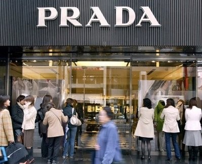 AFP file photo shows Japanese customers in front of a Prada shop in Tokyo's Ginza shopping district. AFP file photo shows Japanese customers in front of a Prada shop in Tokyo's Ginza shopping district.