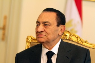 Egyptian President Hosni Mubarak meets with Emirates Foreign Minister Sheikh Abdullah bin Zayed al-Nahayan (unseen) in Cairo on February 8, 2011. Egyptian President Hosni Mubarak meets with Emirates Foreign Minister Sheikh Abdullah bin Zayed al-Nahayan (unseen) in Cairo on February 8, 2011.