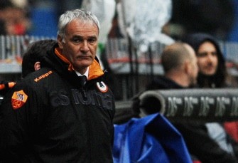 AS Roma's coach Claudio Ranieri looks on during the Italian Serie A football match opposing AS Roma and Genoa at the Marassi stadium in Genoa on February 20, 2011. AFP AS Roma's coach Claudio Ranieri looks on during the Italian Serie A football match opposing AS Roma and Genoa at the Marassi stadium in Genoa on February 20, 2011. AFP