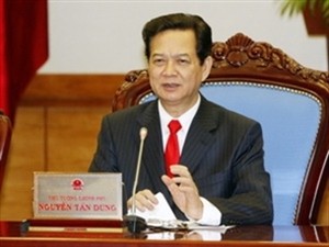 PM Nguyen Tan Dung at the online conference (Source: VNA) PM Nguyen Tan Dung at the online conference (Source: VNA)