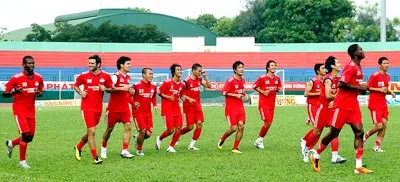 Ra sân tập khai xuân