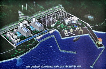 An artist’s impression of the first nuclear power plant Ninh Thuan 1 An artist’s impression of the first nuclear power plant Ninh Thuan 1
