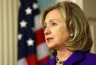 US Secretary of State Hillary Clinton makes a statement on Libya at the State Department March 24, 2011 in Washington, DC. AFP US Secretary of State Hillary Clinton makes a statement on Libya at the State Department March 24, 2011 in Washington, DC. AFP