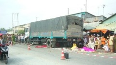 The accident scene. (Photo:Tuoi Tre) The accident scene. (Photo:Tuoi Tre)