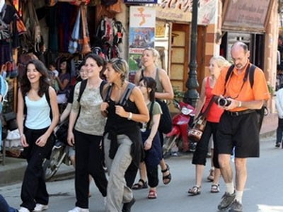 Foreign visitors in Hanoi Foreign visitors in Hanoi