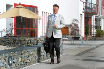 Bayern Munich's former head coach Louis van Gaal leaves the team trainings area in Munich, southern German, on April 11, 2011. AFP Bayern Munich's former head coach Louis van Gaal leaves the team trainings area in Munich, southern German, on April 11, 2011. AFP