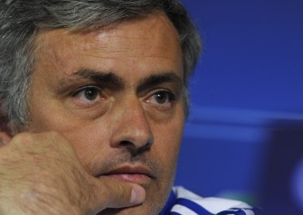 Real Madrid's Portuguese coach Jose Mourinho attends a press conference at White Hart Lane stadium in London on April 12, 2011, on the eve of the Champions League quarter-final second leg football match against Tottenham Hotspur. AFP Real Madrid's Portuguese coach Jose Mourinho attends a press conference at White Hart Lane stadium in London on April 12, 2011, on the eve of the Champions League quarter-final second leg football match against Tottenham Hotspur. AFP