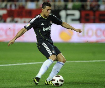 AFP - Cristiano Ronaldo shoots the ball and scores during the football match AFP - Cristiano Ronaldo shoots the ball and scores during the football match