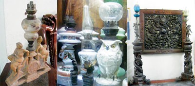 Some of the antique lights in the collection, which said to be the largest collection of lights in the country. His family decides to sell the collectio to fund a new nursery school named after Le Cong Anh Duc in Dien Ban district Some of the antique lights in the collection, which said to be the largest collection of lights in the country. His family decides to sell the collectio to fund a new nursery school named after Le Cong Anh Duc in Dien Ban district