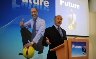 AFP file - In this file picture dated March 18, Mohamed Bin Hammam speaks at a press conference at AFC house in Kuala Lumpur. AFP file - In this file picture dated March 18, Mohamed Bin Hammam speaks at a press conference at AFC house in Kuala Lumpur.