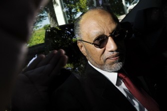 AFP - Mohammed bin Hammam arrives at FIFA headquarters for his hearing before the ethics committee of football's world governing body over bribery allegations on May 29, 2011 in Zurich. AFP - Mohammed bin Hammam arrives at FIFA headquarters for his hearing before the ethics committee of football's world governing body over bribery allegations on May 29, 2011 in Zurich.