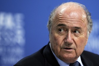AFP - FIFA President Sepp Blatter looks back during a press conference after his re-election on June 1, 2011 at the 61st FIFA congress at the Zurich Hallenstadion in Oerlikon near Zurich. AFP - FIFA President Sepp Blatter looks back during a press conference after his re-election on June 1, 2011 at the 61st FIFA congress at the Zurich Hallenstadion in Oerlikon near Zurich.