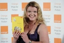 Award-nominated author Tea Obreht poses with her book The Tiger's Wife at the Orange Award-nominated author Tea Obreht poses with her book The Tiger's Wife at the Orange