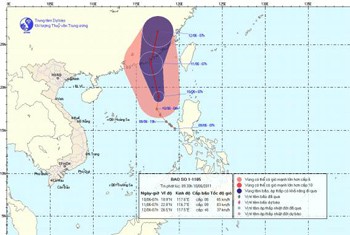 Chart shows storm direction (Photo: nchmf) Chart shows storm direction (Photo: nchmf)