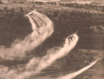 The file photo shows US planes spraying Agent Orange in Vietnam during the US war in Vietnam. The file photo shows US planes spraying Agent Orange in Vietnam during the US war in Vietnam.