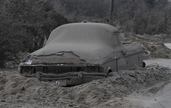 A vehicle is covered with volcanic ash from Chile's Puyehue volcano, in Villa La Angostura's El Mallin neighbourhood, in the Argentine province of Neuquen on June 19, 2011. A vehicle is covered with volcanic ash from Chile's Puyehue volcano, in Villa La Angostura's El Mallin neighbourhood, in the Argentine province of Neuquen on June 19, 2011.